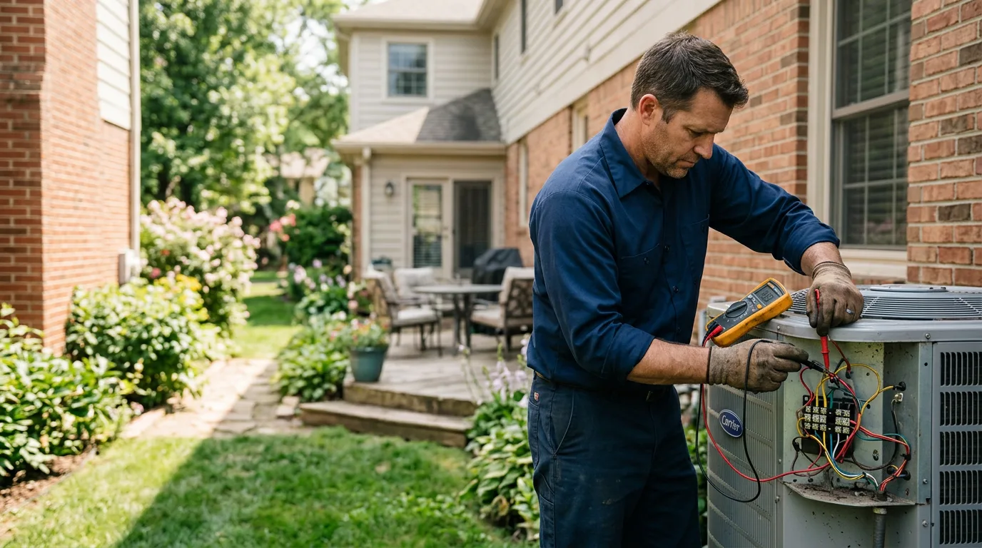 HVAC technician working near Penrose, NC
